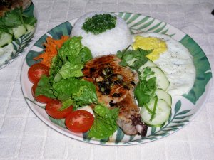 Recept online: Vep�ov� ��zky s ho��ic�: Sma�en� vep�ov� ��zky v du�en� zelenin�